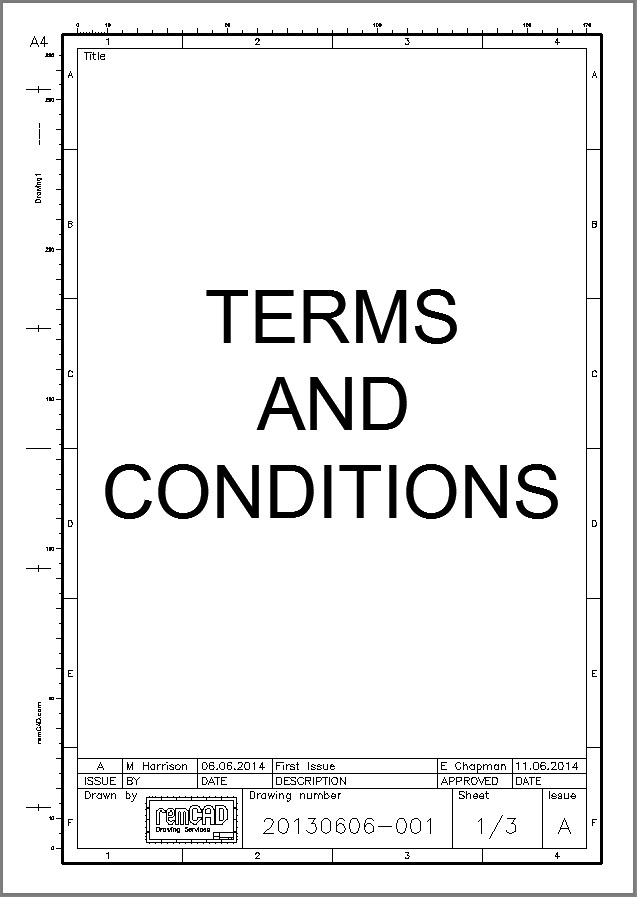 remCAD Terms and Conditions