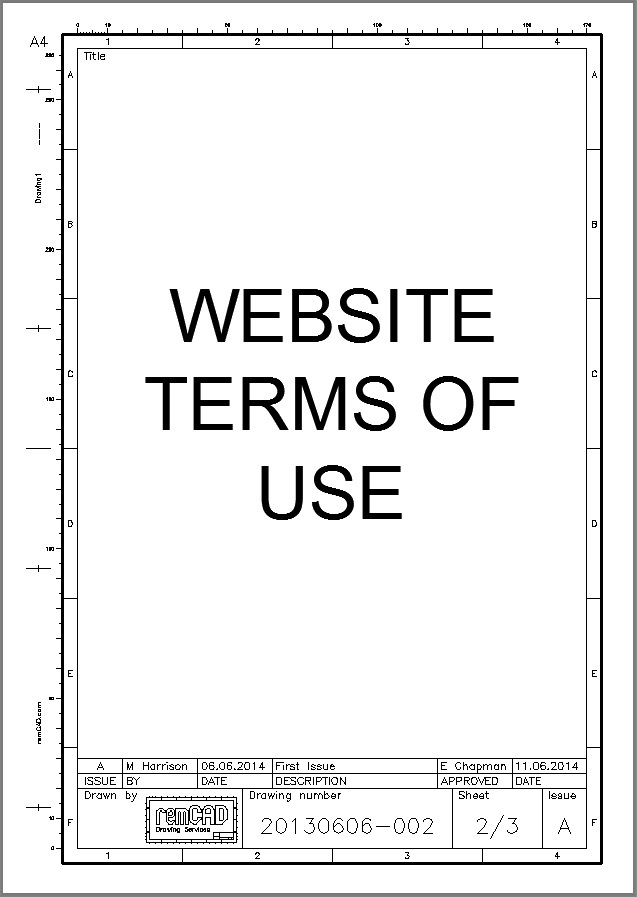 remCAD Website Terms of Use
